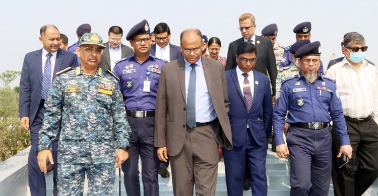 bc 20230217142616 নোয়াখালীর ভাসানচর পরিদর্শনে চার দেশের রাষ্ট্রদূত