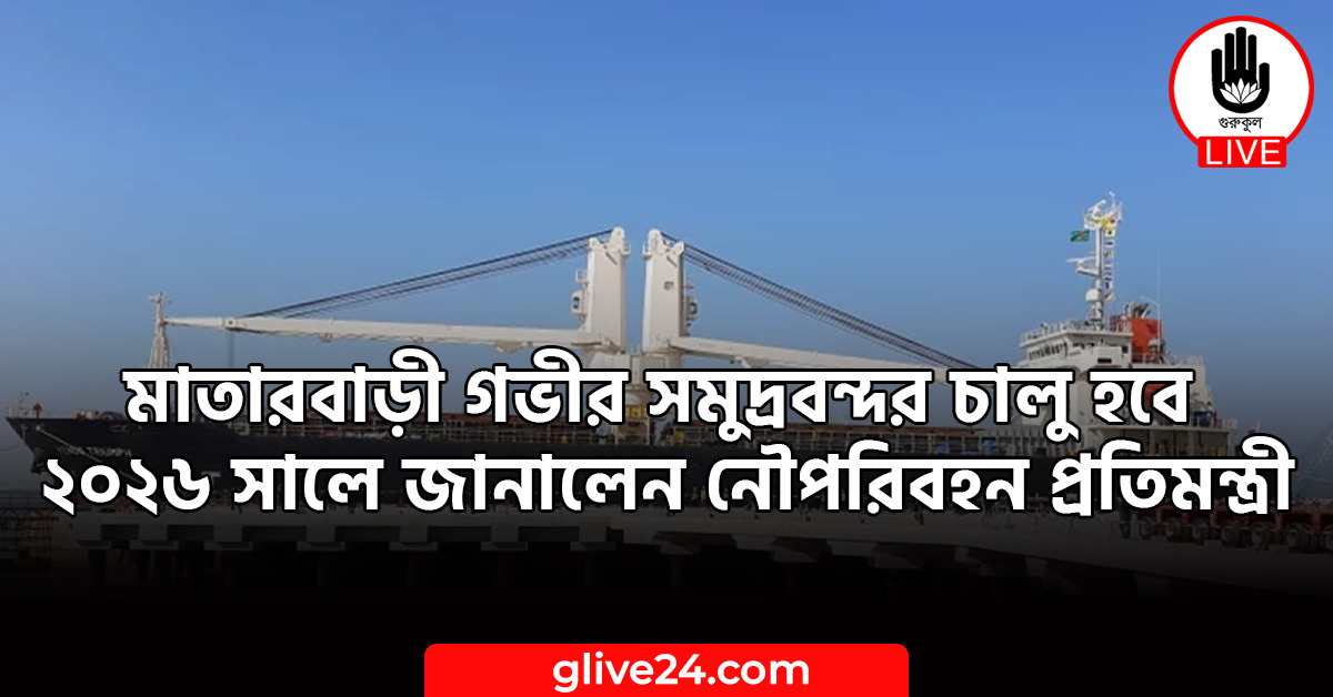 মাতারবাড়ী গভীর সমুদ্রবন্দর চালু হবে ২০২৬ সালে জানালেন নৌপরিবহন প্রতিমন্ত্রী