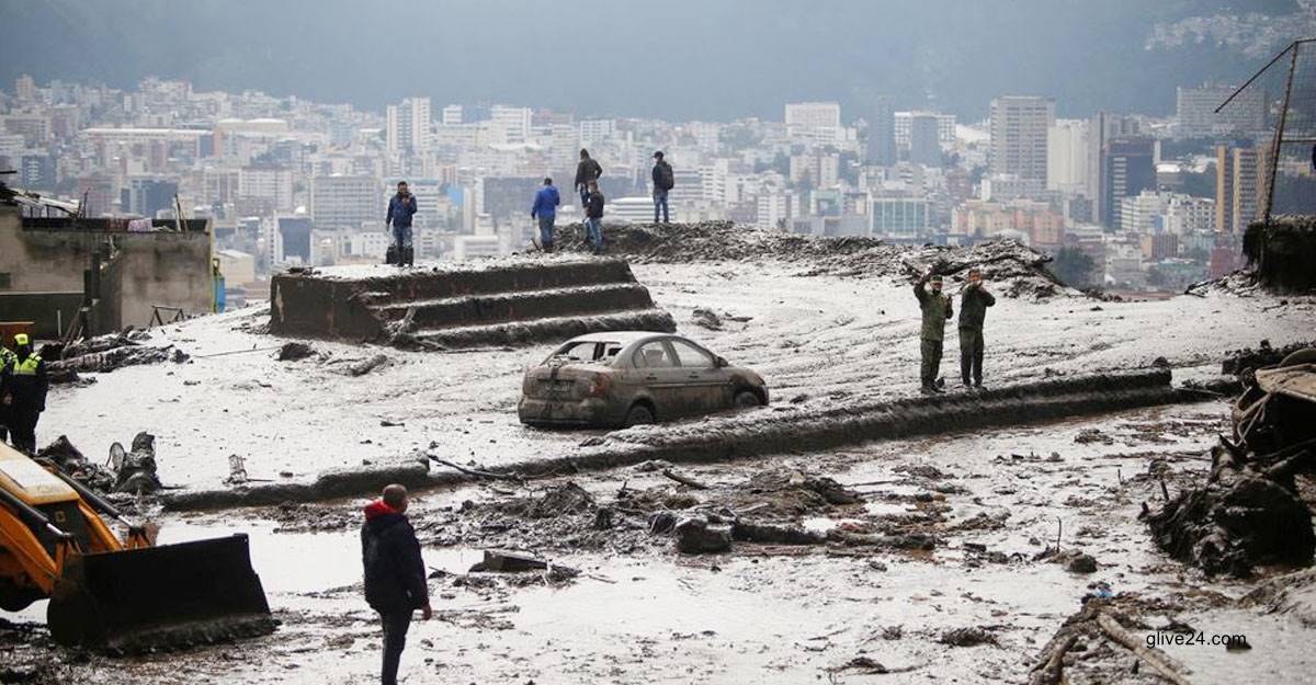ইকুয়েডরে ভূমিধস , নিখোঁজ প্রায় ৫০ জন