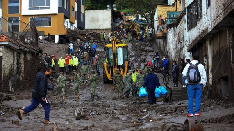 ইকুয়েডরে ভূমিধস , নিখোঁজ প্রায় ৫০ জন