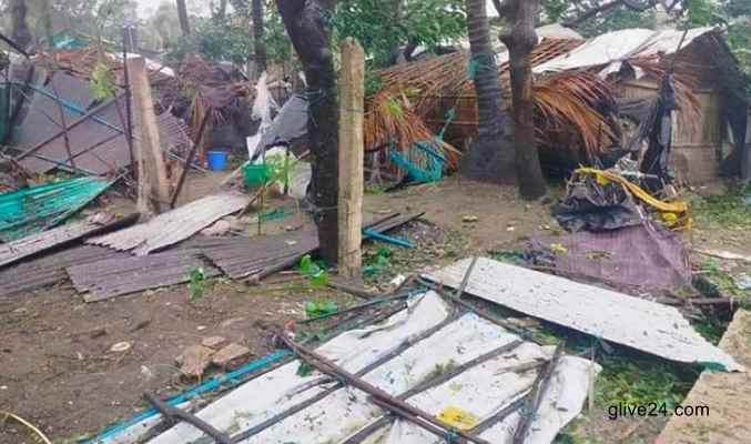 মোখায় বিধ্বস্ত ১২ হাজার বাড়ি