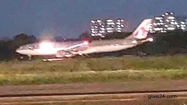 শাহজালাল বিমানবন্দরের রানওয়ে থেকে ছিটকে গেল বিমান