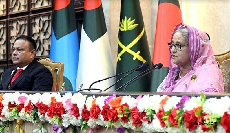 বাংলাদেশ কখনো বাইরের হস্তক্ষেপের কাছে মাথা নত করবে না : প্রধানমন্ত্রী