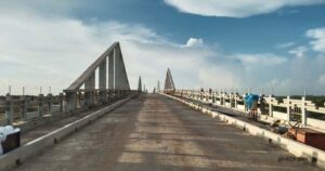 দুইশ কোটি টাকার বাকঁখালী সেতুর কাজ প্রায় শেষের দিকে