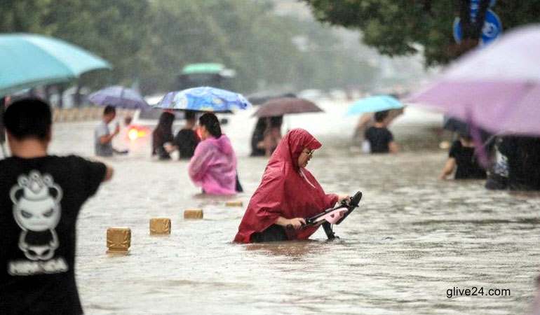 চীনে বৃষ্টিপাতের ১৪০ বছরের রেকর্ড ভঙ্গ