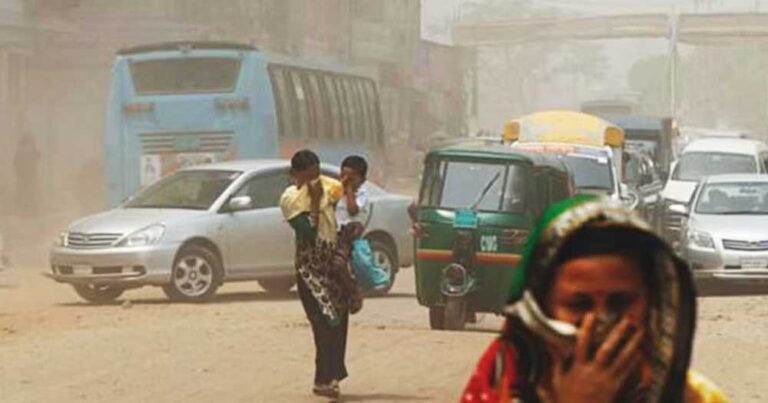 ঢাকার বাতাসের মান আবারও অস্বাস্থ্যকর