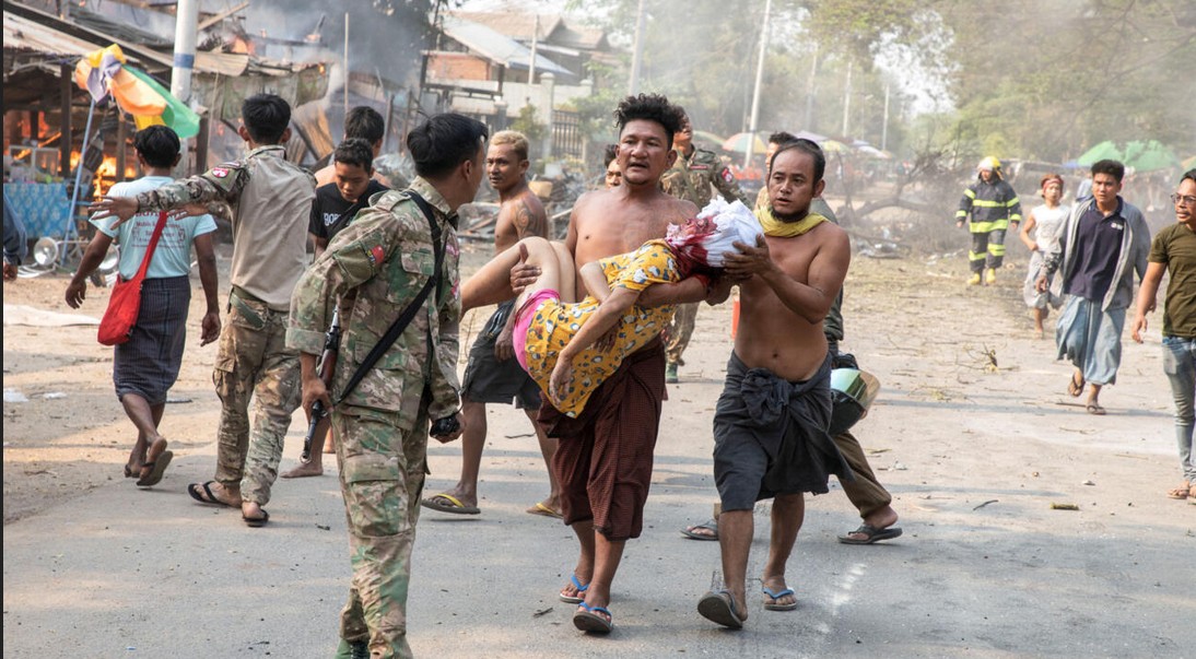 মিয়ানমারে জান্তার বিমান হামলায় নিহত ১২, লক্ষ্যবস্তু—বাজারের ভিড়!
