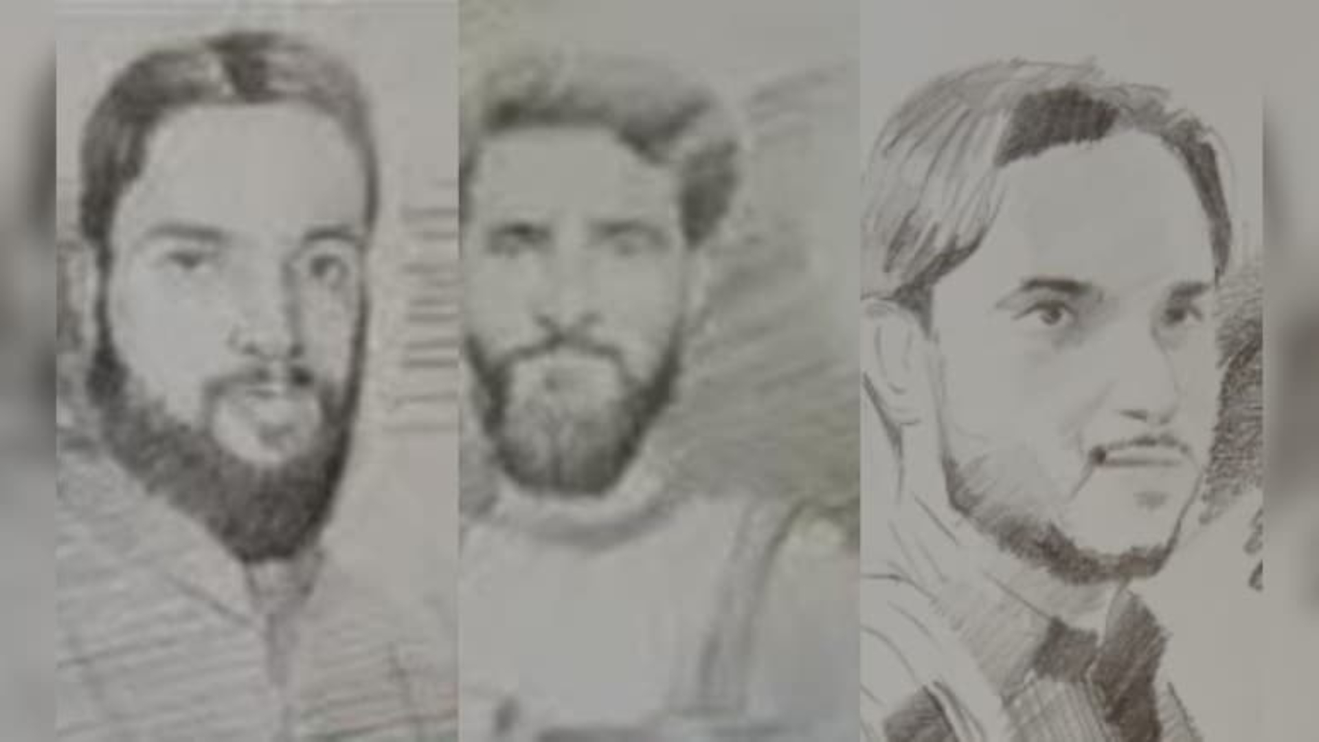 কাশ্মীরে হামলায় জড়িত ৩ সন্দেহভাজনের স্কেচ প্রকাশ