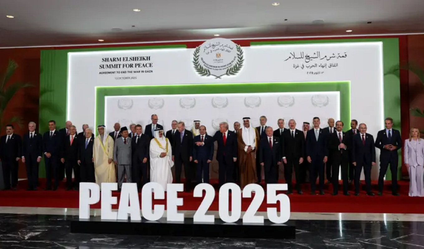 মিশরে বিশ্বের শীর্ষ নেতাদের উপস্থিতিতে গাজা শান্তিচুক্তি স্বাক্ষর