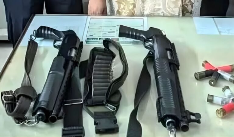 Operation on Dhaka Bhanga Expressway 2 shotguns with 20 rounds seized শিবচরে ভ্রাম্যমান আদালতের অভিযান, শটগান জব্দ