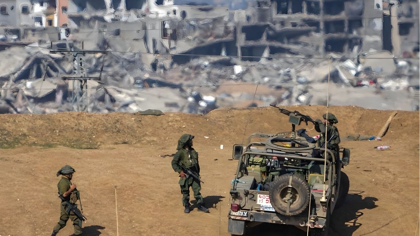 ইসরাইল গাজায় ফিলিস্তিনিদের মানবঢাল