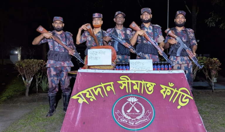 কুড়িগ্রাম সীমান্তে বিজিবি বড় ধরণের ভারতীয় চোরাচালান জব্দ