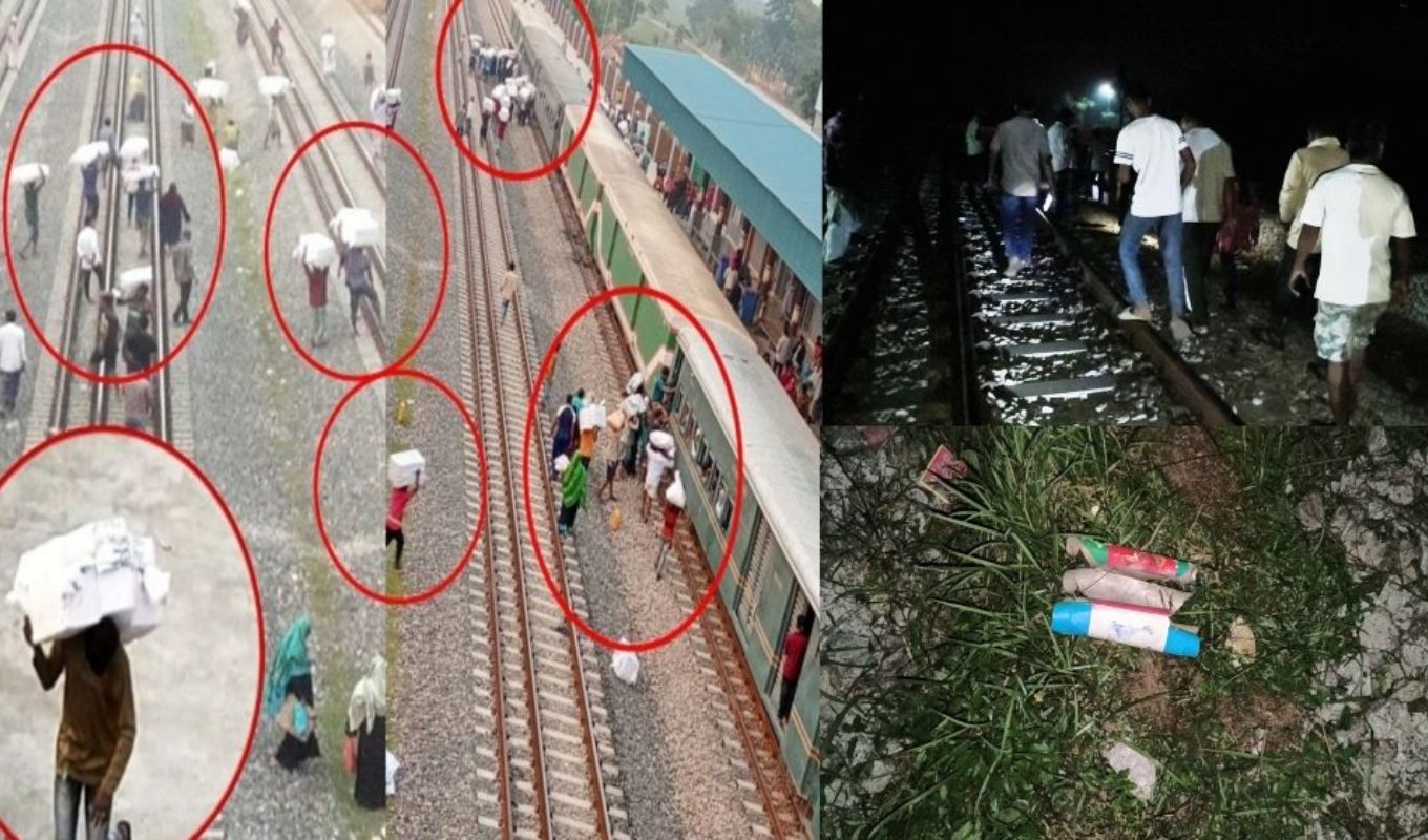 কুমিল্লায় ট্রেনের নিচে বিস্ফোরণ যাত্রীরা অল্পের জন্য রক্ষা পেলেন ট্রেনের নিচে আতশবাজি বিস্ফোরণে অল্পের জন্য রক্ষা যাত্রীরা