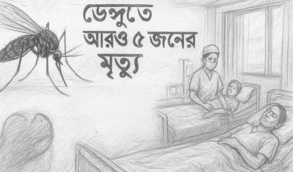 ডেঙ্গুতে আরও ৫ জনের মৃত্যু, হাসপাতালে ভর্তি ১১৬২