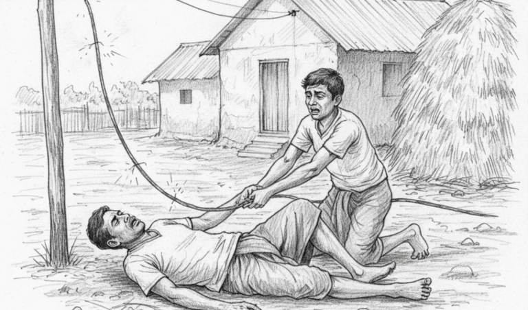 বিদ্যুতের তারে স্পৃষ্ট হয়ে দুই ভাইয়ের মর্মান্তিক মৃত্যু বিদ্যুতের তারে স্পৃষ্ট হয়ে দুই ভাইয়ের মর্মান্তিক মৃত্যু