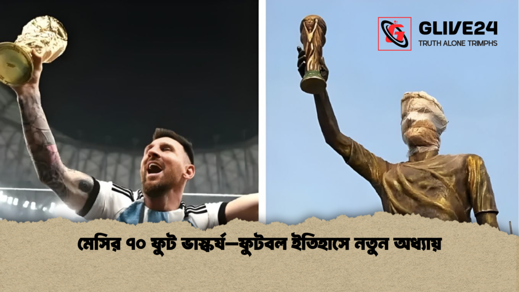 news thumbnail 1765513609089 1 মেসির ৭০ ফুট ভাস্কর্য–ফুটবল ইতিহাসে নতুন অধ্যায়