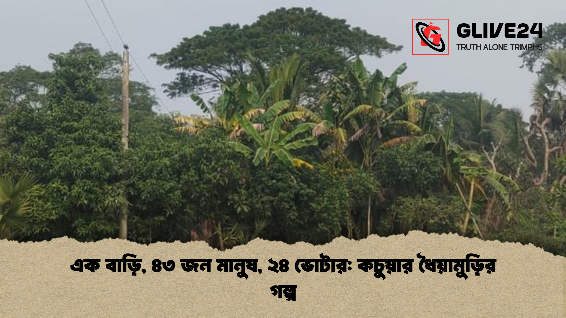 এক বাড়ি ৪৩ জন মানুষ ২৪ ভোটার কচুয়ার ধৈয়ামুড়ির গল্প এক বাড়ি, ৪৩ জন মানুষ, ২৪ ভোটার: কচুয়ার ধৈয়ামুড়ির গল্প