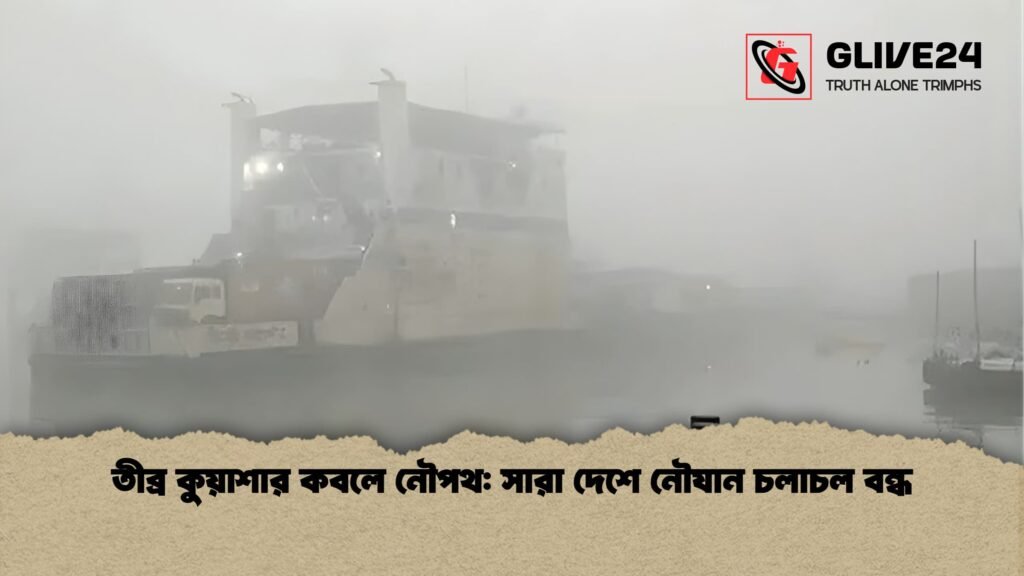 তীব্র কুয়াশার কবলে নৌপথ সারা দেশে নৌযান চলাচল বন্ধ তীব্র কুয়াশার কবলে নৌপথ: সারা দেশে নৌযান চলাচল বন্ধ
