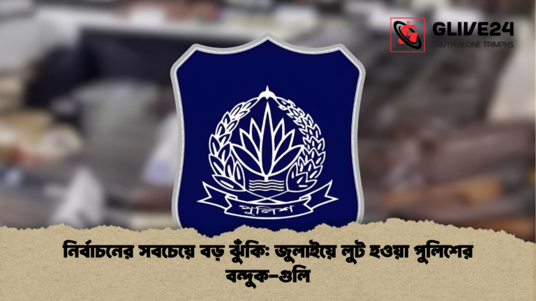 নির্বাচনের সবচেয়ে বড় ঝুঁকি জুলাইয়ে লুট হওয়া পুলিশের বন্দুক-গুলি