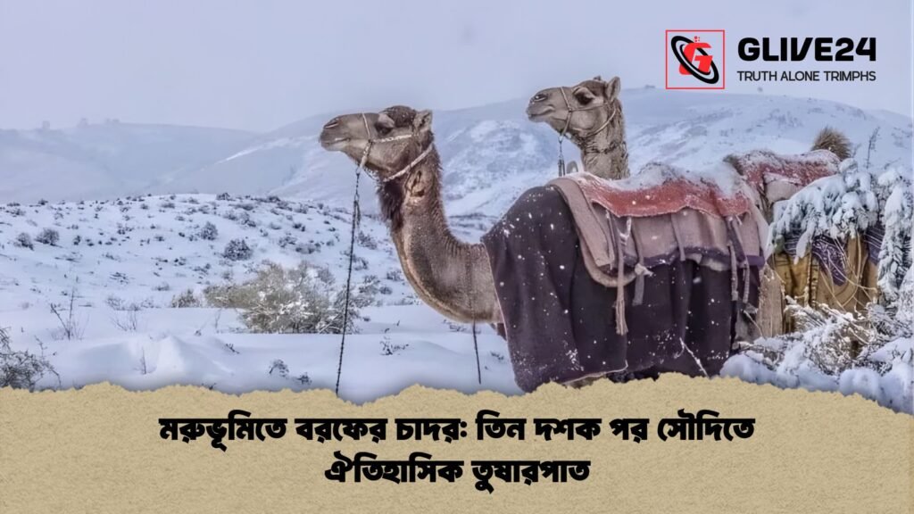 মরুভূমিতে বরফের চাদর: তিন দশক পর সৌদিতে ঐতিহাসিক তুষারপাত মরুভূমিতে বরফের চাদর তিন দশক পর সৌদিতে ঐতিহাসিক তুষারপাত মরুভূমিতে বরফের চাদর: তিন দশক পর সৌদিতে ঐতিহাসিক তুষারপাত