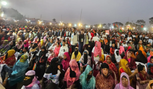 Phultoli ground filled to capacity with crowds for Tarique Rahman Phultoli ground filled to capacity with crowds for Tarique Rahman.