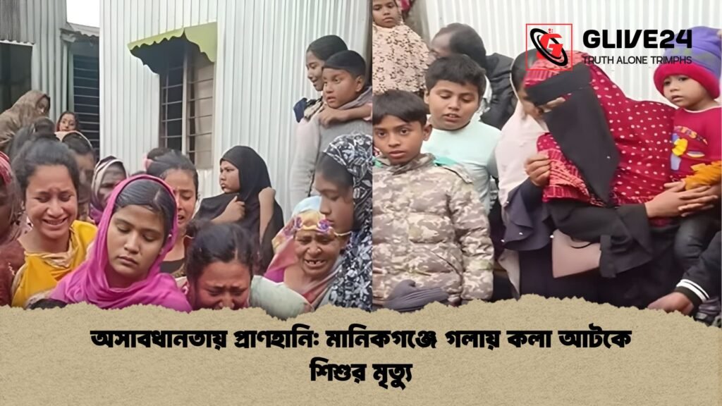 অসাবধানতায় প্রাণহানি মানিকগঞ্জে গলায় কলা আটকে শিশুর মৃত্যু অসাবধানতায় প্রাণহানি: মানিকগঞ্জে গলায় কলা আটকে শিশুর মৃত্যু