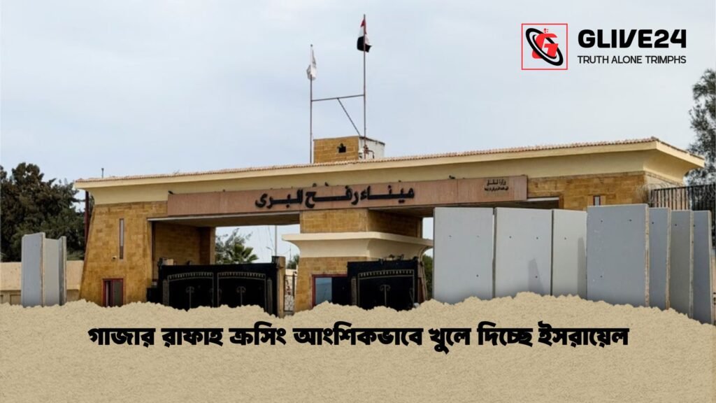 গাজার রাফাহ ক্রসিং আংশিকভাবে খুলে দিচ্ছে ইসরায়েল গাজার রাফাহ ক্রসিং আংশিকভাবে খুলে দিচ্ছে ইসরায়েল