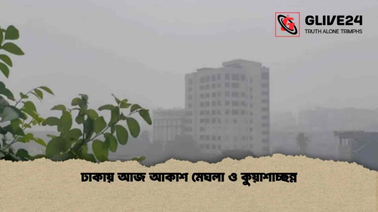 ঢাকায় আজ আকাশ মেঘলা ও কুয়াশাচ্ছন্ন