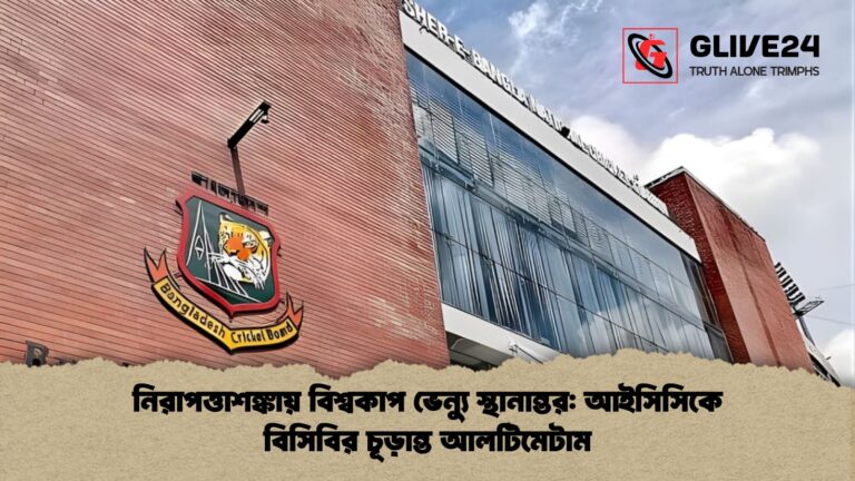 নিরাপত্তাশঙ্কায় বিশ্বকাপ ভেন্যু স্থানান্তর আইসিসিকে বিসিবির চূড়ান্ত আলটিমেটাম নিরাপত্তাশঙ্কায় বিশ্বকাপ ভেন্যু স্থানান্তর: আইসিসিকে বিসিবির চূড়ান্ত আলটিমেটাম