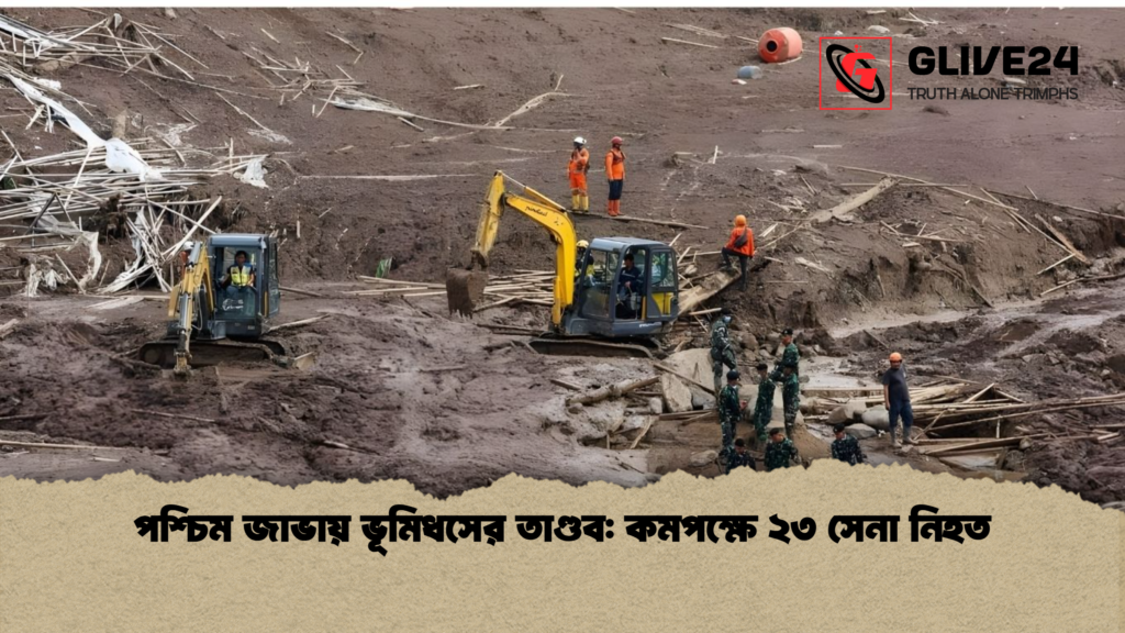 পশ্চিম জাভায় ভূমিধসের তাণ্ডব কমপক্ষে ২৩ সেনা নিহত পশ্চিম জাভায় ভূমিধসের তাণ্ডব: কমপক্ষে ২৩ সেনা নিহত