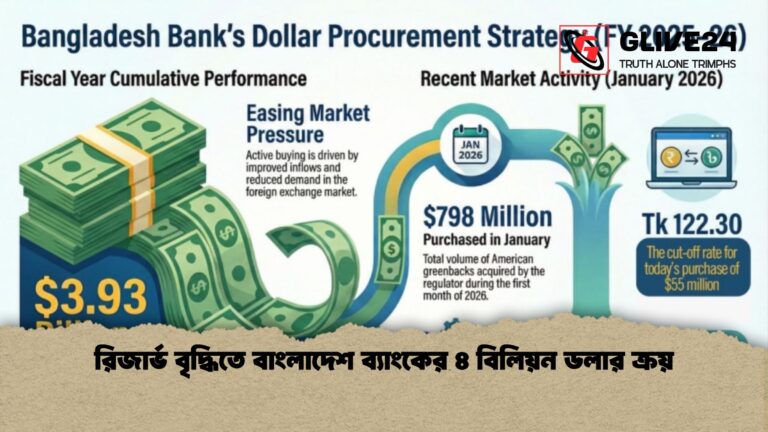 রিজার্ভ বৃদ্ধিতে বাংলাদেশ ব্যাংকের ৪ বিলিয়ন ডলার ক্রয় রিজার্ভ বৃদ্ধিতে বাংলাদেশ ব্যাংকের ৪ বিলিয়ন ডলার ক্রয়