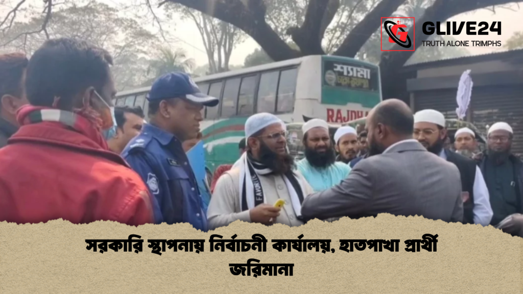 সরকারি স্থাপনায় নির্বাচনী কার্যালয় হাতপাখা প্রার্থী জরিমানা সরকারি স্থাপনায় নির্বাচনী কার্যালয়, হাতপাখা প্রার্থী জরিমানা