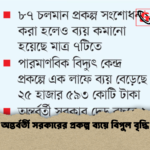 অন্তর্বর্তী সরকারের প্রকল্প ব্যয়ে বিপুল বৃদ্ধি অন্তর্বর্তী সরকারের প্রকল্প ব্যয়ে বিপুল বৃদ্ধি