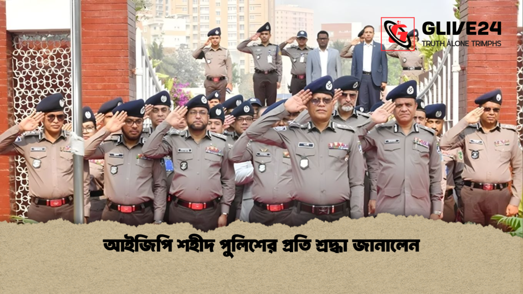 আইজিপি শহীদ পুলিশের প্রতি শ্রদ্ধা জানালেন আইজিপি শহীদ পুলিশের প্রতি শ্রদ্ধা জানালেন