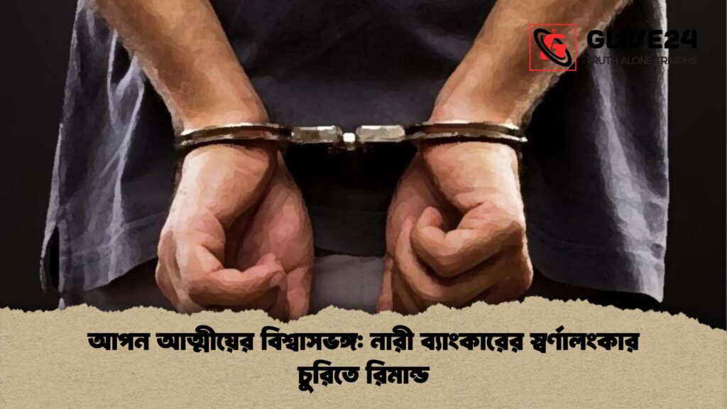 আপন আত্মীয়ের বিশ্বাসভঙ্গ নারী ব্যাংকারের স্বর্ণালংকার চুরিতে রিমান্ড আপন আত্মীয়ের বিশ্বাসভঙ্গ: নারী ব্যাংকারের স্বর্ণালংকার চুরিতে রিমান্ড