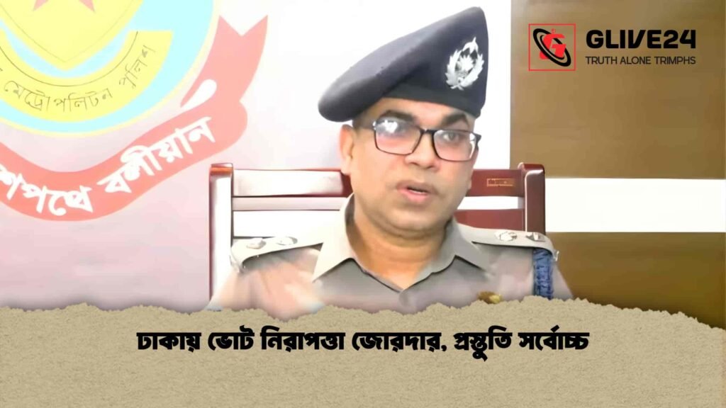 ঢাকায় ভোট নিরাপত্তা জোরদার, প্রস্তুতি সর্বোচ্চ ঢাকায় ভোট নিরাপত্তা জোরদার, প্রস্তুতি সর্বোচ্চ