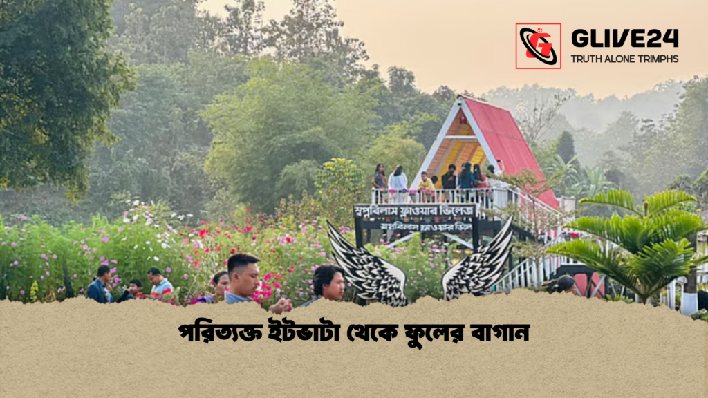 পরিত্যক্ত ইটভাটা থেকে ফুলের বাগান পরিত্যক্ত ইটভাটা থেকে ফুলের বাগান