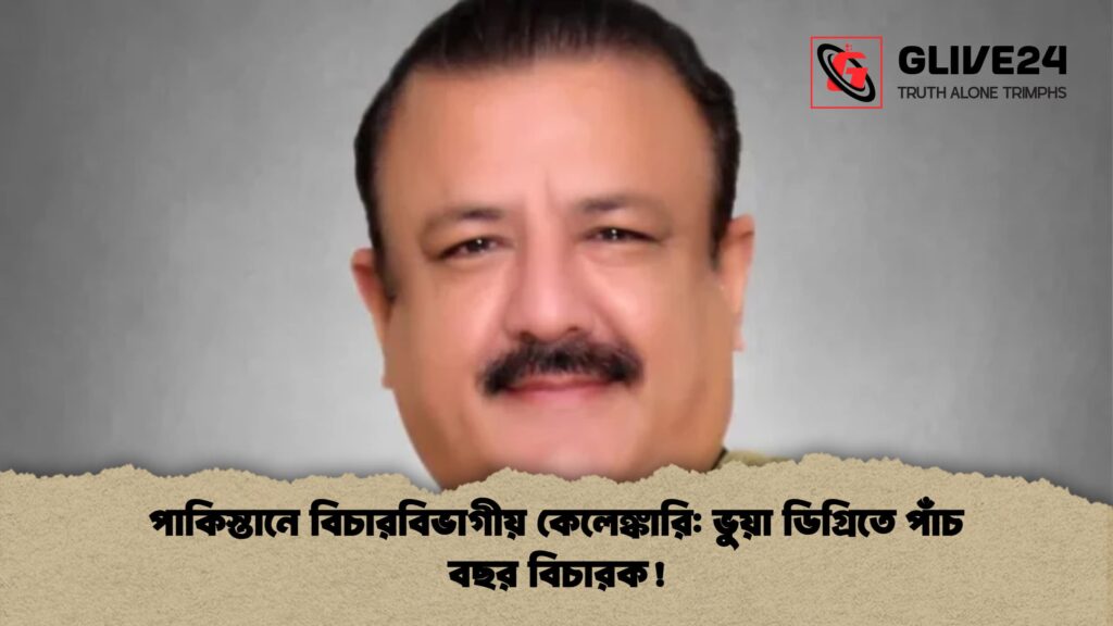 পাকিস্তানে বিচারবিভাগীয় কেলেঙ্কারি ভুয়া ডিগ্রিতে পাঁচ বছর বিচারক পাকিস্তানে বিচারবিভাগীয় কেলেঙ্কারি: ভুয়া ডিগ্রিতে পাঁচ বছর বিচারক!