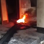 পাবনা জেলা আওয়ামী লীগ কার্যালয় গতকাল পতাকা উত্তোলন, আজ আগুন