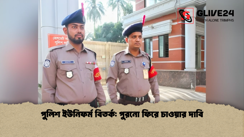 পুলিশ ইউনিফর্ম বিতর্ক পুরনো ফিরে চাওয়ার দাবি পুলিশ ইউনিফর্ম বিতর্ক: পুরনো ফিরে চাওয়ার দাবি