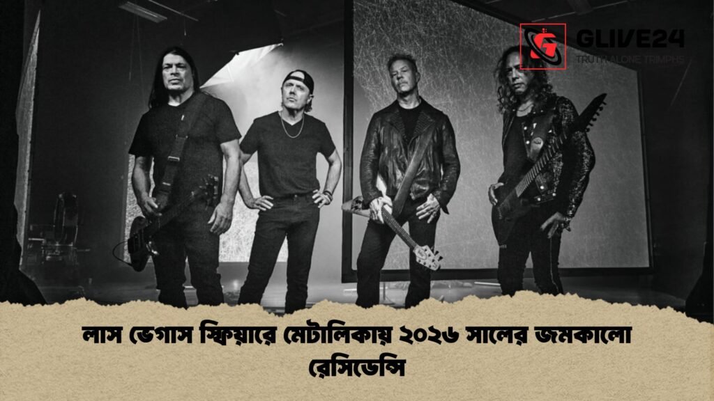 লাস ভেগাস স্ফিয়ারে মেটালিকায় ২০২৬ সালের জমকালো রেসিডেন্সি লাস ভেগাস স্ফিয়ারে মেটালিকায় ২০২৬ সালের জমকালো রেসিডেন্সি