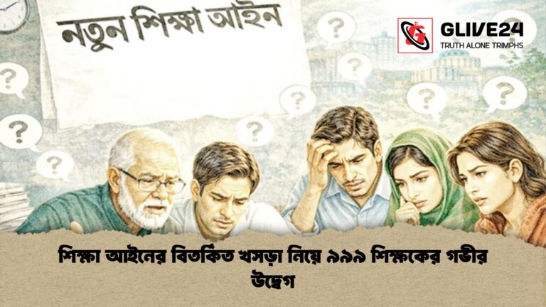 শিক্ষা আইনের বিতর্কিত খসড়া নিয়ে ৯৯৯ শিক্ষকের গভীর উদ্বেগ শিক্ষা আইনের বিতর্কিত খসড়া নিয়ে ৯৯৯ শিক্ষকের গভীর উদ্বেগ