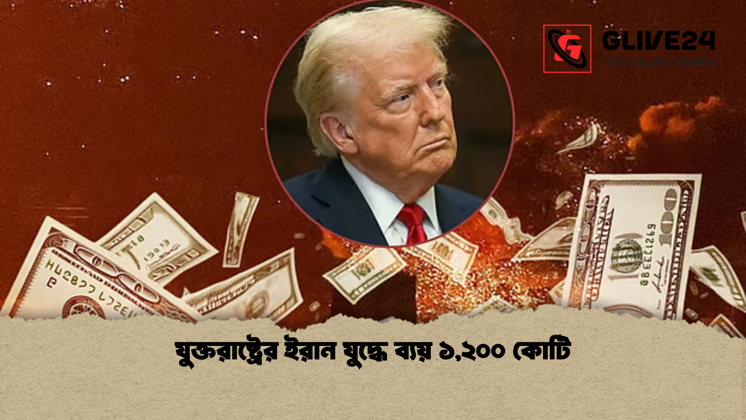 যুক্তরাষ্ট্রের ইরান যুদ্ধে ব্যয় ১,২০০ কোটি
