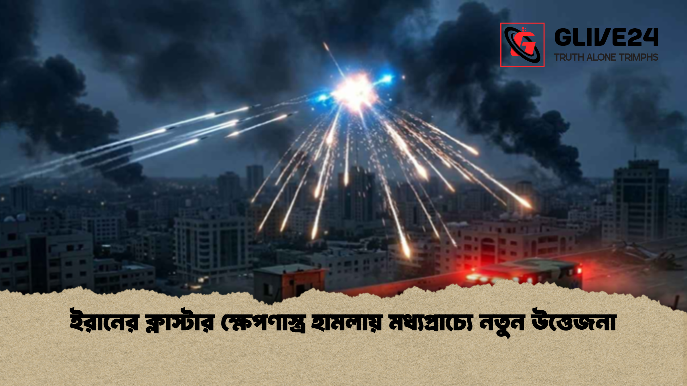 ইরানের ক্লাস্টার ক্ষেপণাস্ত্র হামলায় মধ্যপ্রাচ্যে নতুন উত্তেজনা ইরানের ক্লাস্টার ক্ষেপণাস্ত্র হামলায় মধ্যপ্রাচ্যে নতুন উত্তেজনা