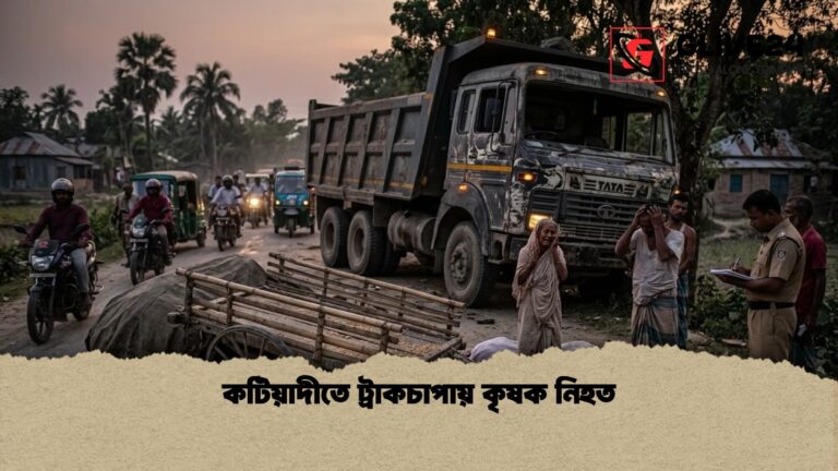 কটিয়াদীতে ট্রাকচাপায় কৃষক নিহত 1 কটিয়াদীতে ট্রাকচাপায় কৃষক নিহত