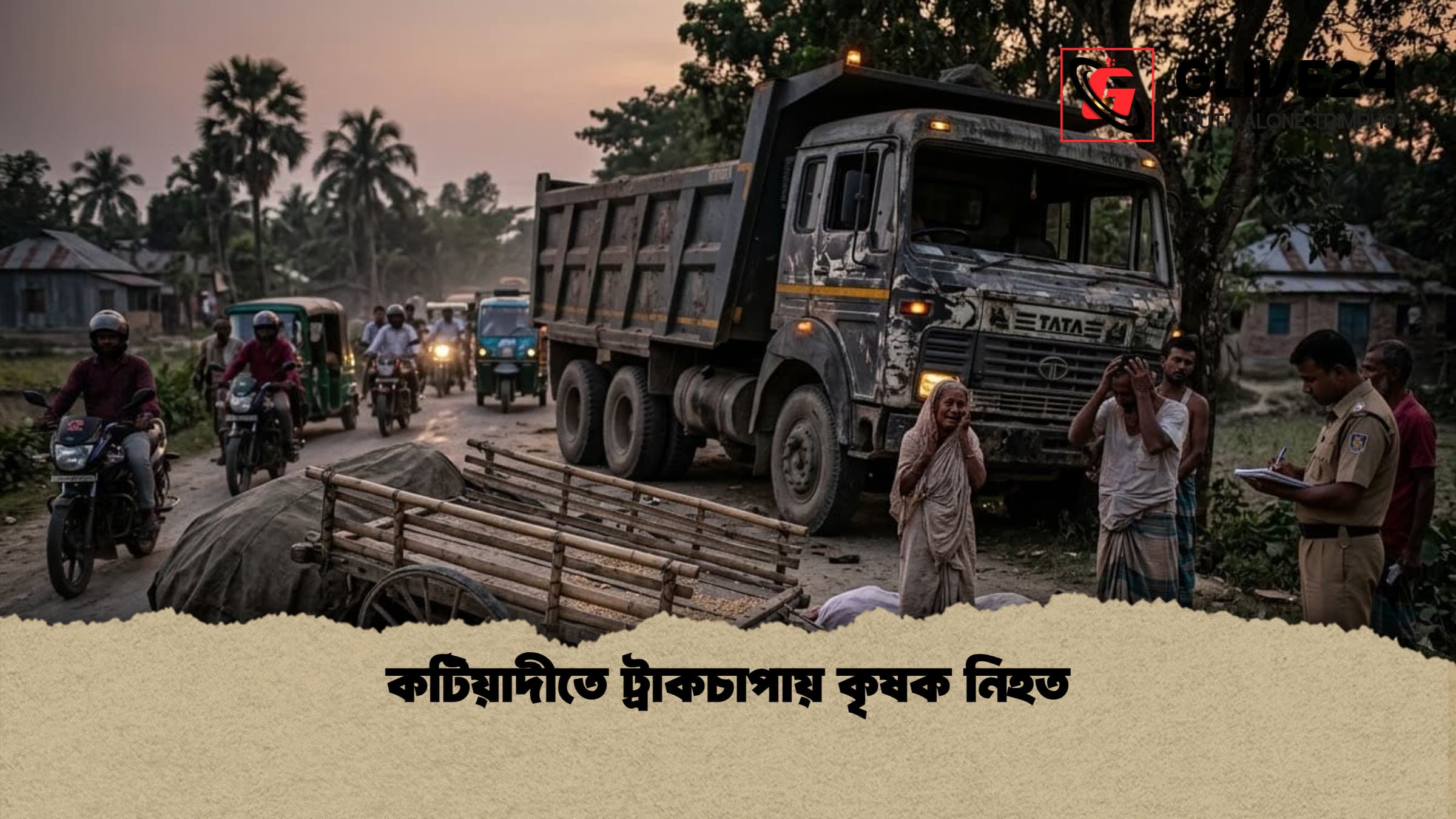 কটিয়াদীতে ট্রাকচাপায় কৃষক নিহত 1 কটিয়াদীতে ট্রাকচাপায় কৃষক নিহত