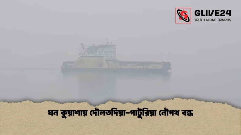 ঘন কুয়াশায় দৌলতদিয়া-পাটুরিয়া নৌপথ বন্ধ