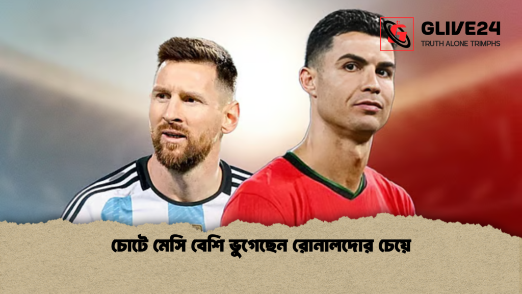 চোটে মেসি বেশি ভুগেছেন রোনালদোর চেয়ে চোটে মেসি বেশি ভুগেছেন রোনালদোর চেয়ে