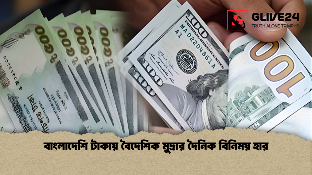 বাংলাদেশি টাকায় বৈদেশিক মুদ্রার দৈনিক বিনিময় হার বাংলাদেশি টাকায় বৈদেশিক মুদ্রার দৈনিক বিনিময় হার