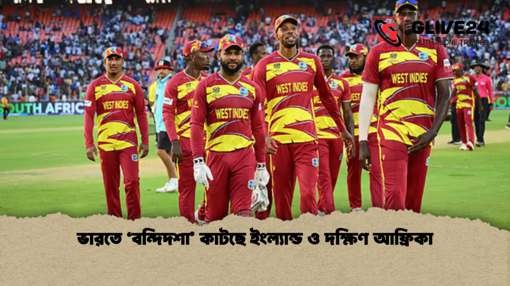 ভারতে ‘বন্দিদশা’ কাটছে ইংল্যান্ড ও দক্ষিণ আফ্রিকা 3 ভারতে ‘বন্দিদশা কাটছে ইংল্যান্ড ও দক্ষিণ আফ্রিকা ভারতে ‘বন্দিদশা’ কাটছে ইংল্যান্ড ও দক্ষিণ আফ্রিকা